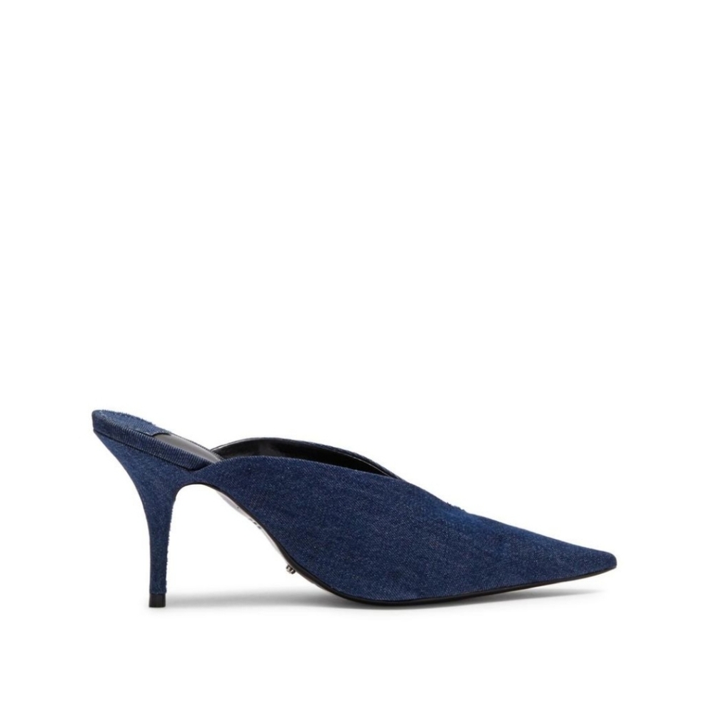 Tony Bianco denim mules - Picture 2 of 5